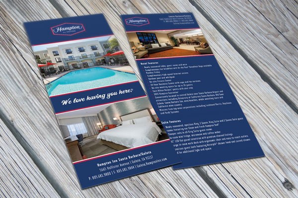Hotel Features - Branded - Rack Card